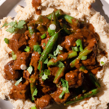 Beef Tikka Masala with Cauli Mash