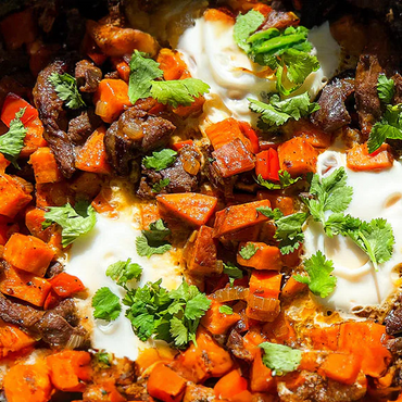 Korean BBQ Beef Breakfast Hash